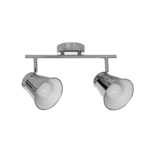 Plafonnier Chrome Amanda, 2xE27 Max 60W, IP20, 230V AC, Classe I - Spot-Light