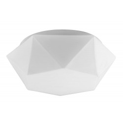 Plafonnier Blanc Gea grand, Led Inclue 1x 12W , IP20, 230V AC, Classe II - Spot-Light