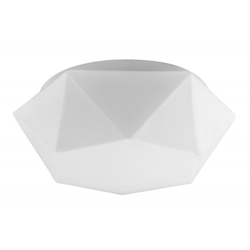 Plafonnier Blanc Gea grand, Led Inclue 1x 12W , IP20, 230V AC, Classe II - Spot-Light