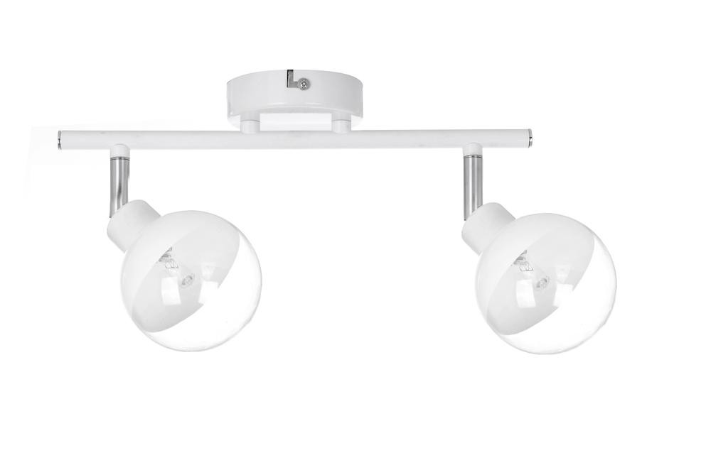 Plafonnier Blanc & Chrome Ginos, 2x G9-28W, IP20, 230V, Classe I