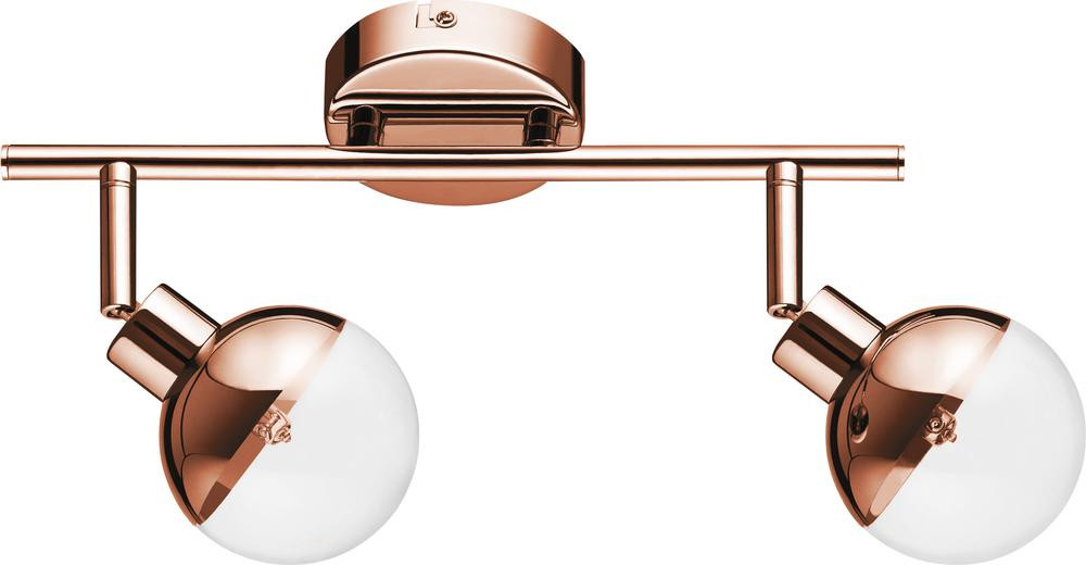 Plafonnier Cuivre Ginos, Led intégrée 2xG9 28W , IP20, 230V, Classe I