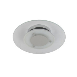 Plafonnier Chrome/Blanc Minnesota direct, Led Inclue 1x 22W , IP20, 230V AC, Classe I - Spot-Light