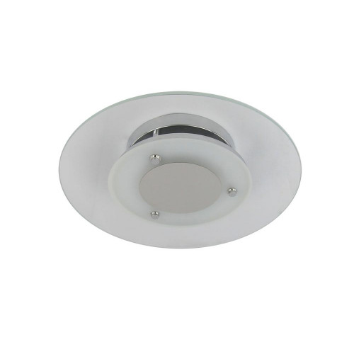 Plafonnier Chrome/Blanc Minnesota direct, Led Inclue 1x 22W , IP20, 230V AC, Classe I - Spot-Light