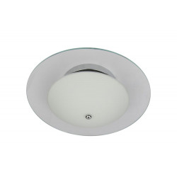 Plafonnier Chrome/Blanc Minnesota indirect, Led Inclue 1x 22W , IP20, 230V AC, Classe I - Spot-Light