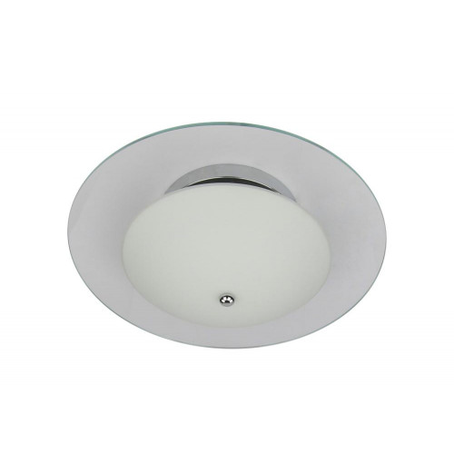 Plafonnier Chrome/Blanc Minnesota indirect, Led Inclue 1x 22W , IP20, 230V AC, Classe I - Spot-Light