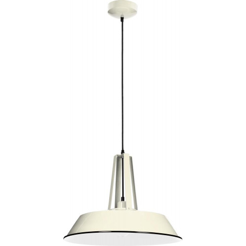 Suspension Ivoire/Noir Alvar grande, 1xE27 Max 60W , IP20, 230V AC, Classe I - Britop