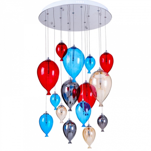 Suspension Multicolore Balloon, 15x G4-20W, IP20, 230V, Classe I - Spot-Light