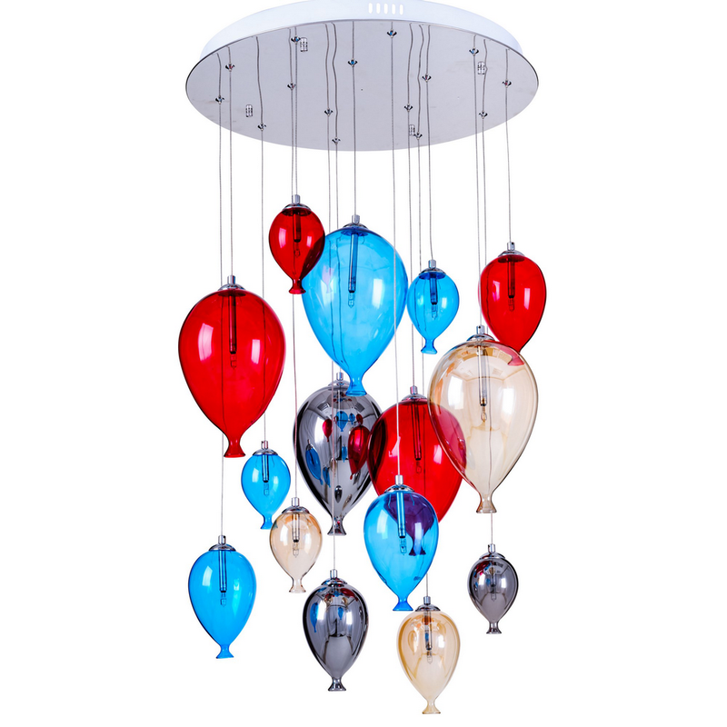 Suspension Multicolore Balloon, 15x G4-20W, IP20, 230V, Classe I