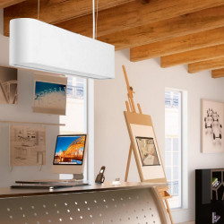 Suspension Blanche Illumina, LED 21W, IP20, 230V, Classe I - Spot-Light