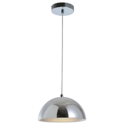 Suspension Chrome Mads plate petite, 1x E27-Max.60W, IP20, 230V, Classe I - Spot-Light