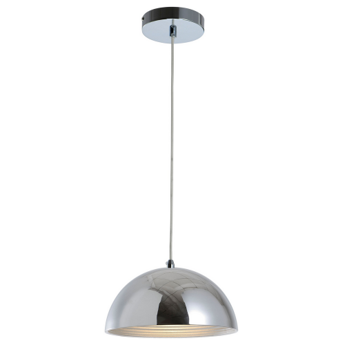 Suspension Chrome Mads plate petite, 1x E27-Max.60W, IP20, 230V, Classe I - Spot-Light