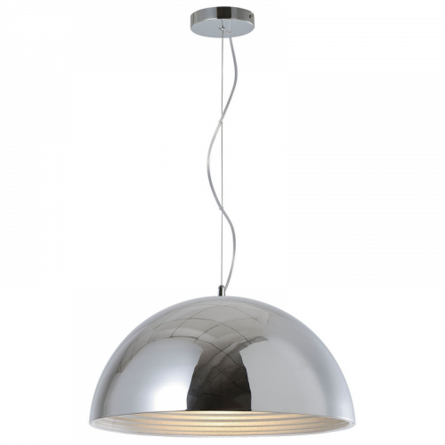 Suspension Chrome Mads plate grande, 1x E27-Max.60W, IP20, 230V, Classe I - Spot-Light