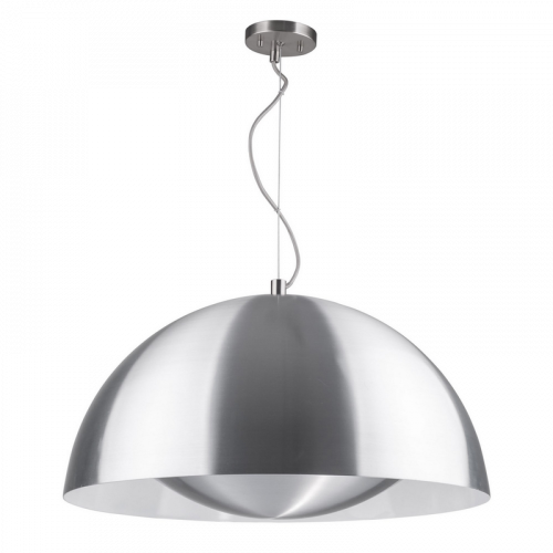 Suspension Alu Brossé Ray Ø 66 cm, LED intégrée 28W, IP20, 230V, Classe I - Spot-Light