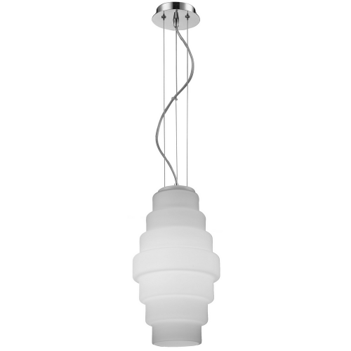 Suspension Chrome, Blanc Britt, 1x E27-Max.60W, IP20, 230V, Classe I - Spot-Light