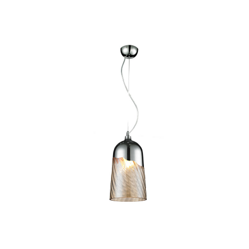 Suspension Chrome/Transparent Daga, 1xE27 Max 60W , IP20, 230V AC, Classe I - Spot-Light