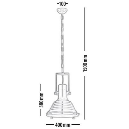 Suspension Chrome Expiria, 1xE27 Max 60W, IP20, 230V AC, Classe I - Britop