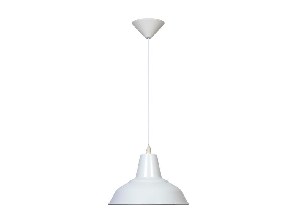 Suspension Blanche Meg, 1xE27 Max 60W , IP20, 230V AC, Classe I