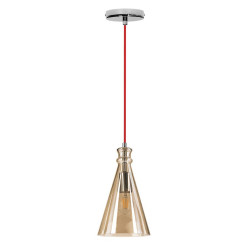 Suspension Doré/Rouge/Marron clair Serena, 1xE27 Max 60W , IP20, 230V AC, Classe I - Spot-Light