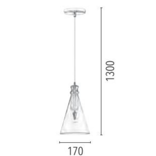Suspension Doré/Rouge/Marron clair Serena, 1xE27 Max 60W , IP20, 230V AC, Classe I - Spot-Light