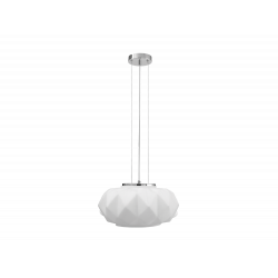 Suspension Blanc/Chrome Terra, 1xE27 Max 60W , IP20, 230V AC, Classe I - Spot-Light