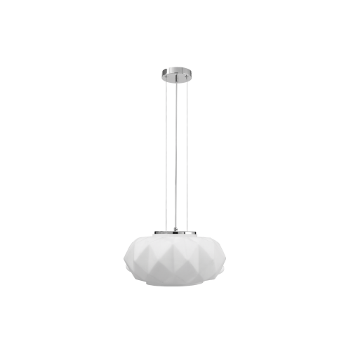 Suspension Blanc/Chrome Terra, 1xE27 Max 60W , IP20, 230V AC, Classe I - Spot-Light