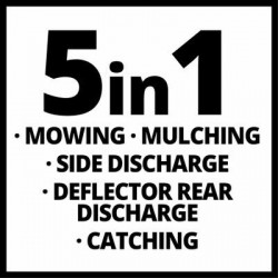 Tondeuse thermique – GC-PM 56/2 S HW – 56 cm – 2,8 kW – 5-en-1 – jusqu’à 2200 m² - EINHELL 