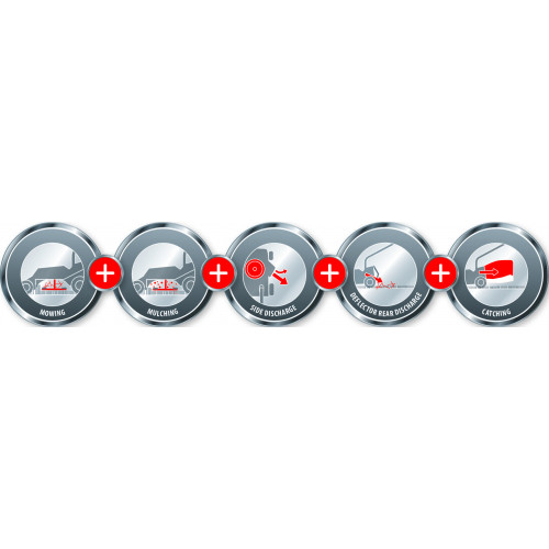 Tondeuse thermique – GC-PM 56/2 S HW – 56 cm – 2,8 kW – 5-en-1 – jusqu’à 2200 m² - EINHELL 