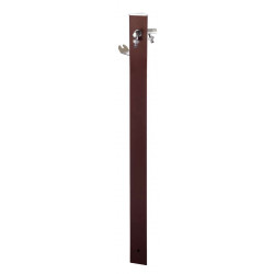 Colonne d'eau TRIANGLE - 120 cm - Aluminium - Double robinet - Bronze métallique de marque Colortap, référence: J5499400