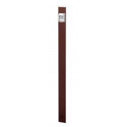 Colonne ELECTROPOINT Bronze métallique - 120 cm - Aluminim - Prise unique - IP 55 - Colortap