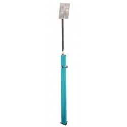 Douche de jardin SHOWERPOINT Bleue ciel - 220 cm - Aluminium - Mixeur chaud/froid - Colortap