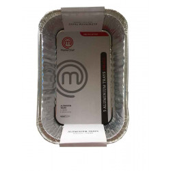 Lot de 5 Barquettes en aluminium petit modèle de marque MasterChef, référence: J5502500