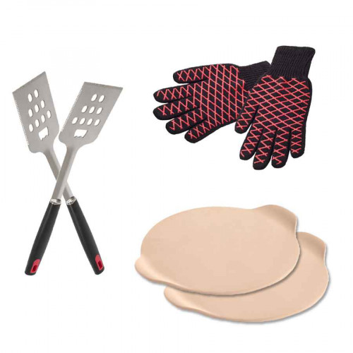 MasterChef Kit 6 accessoires pour barbecue - Spatules - Gants - Pie