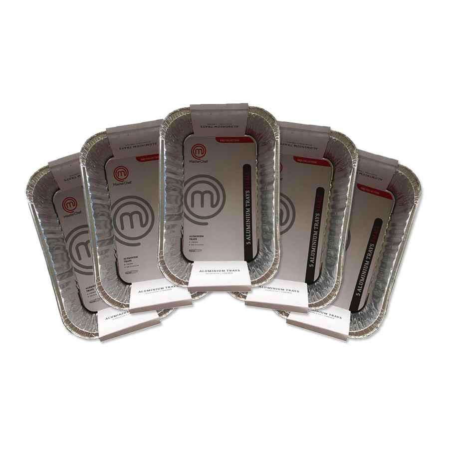 Lot de 50 barquettes en aluminium