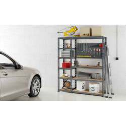 Concept rangement de garage MODULÖ - longueur 150 cm - 10 plateaux - Modulö Storage