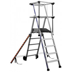 Plateforme individuelle SHERPAMATIC 5 marches de marque Tubesca-Comabi, référence: B5511300