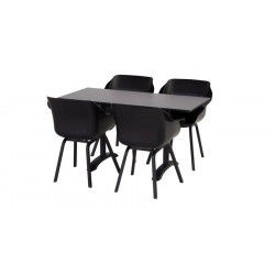 Lot de 2 - Chaises SOPHIE Element Armchair - Noir - CHALET & JARDIN