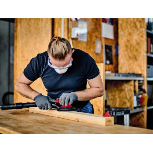 Ponceuse excentrique pneumatique 150 mm – Variateur de vitesse – Aspiration intégrée – 6 abrasifs – 6,3 bar - EINHELL 