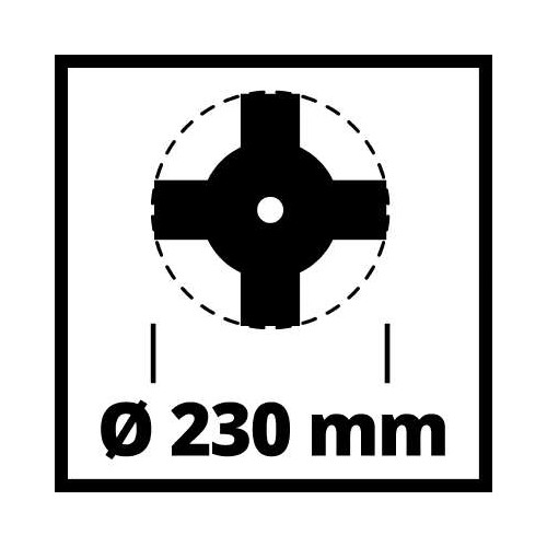 Lame 4 dents de rechange pour débroussailleuses - EINHELL 