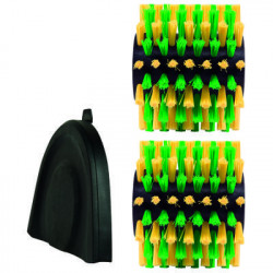 Brosse SOFT pour surfaces en bois et gazons synthétiques – Ø 115 mm – Largeur 195 mm – Compatible PICOBELLA de marque EINHELL , référence: J5538400