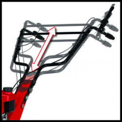 Motobineuse thermique 4 temps 140 cm³ – Largeur de travail 36 cm – Profondeur 22 cm – Fraises robustes – Roue de guidage orienta - EINHELL