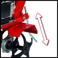 Motobineuse thermique 4 temps 140 cm³ – Largeur de travail 36 cm – Profondeur 22 cm – Fraises robustes – Roue de guidage orienta - EINHELL