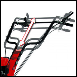 Motobineuse thermique 4 temps 150 cm³ – Largeur de travail 60 cm – Profondeur 23 cm – Fraises robustes – Sécurité homme mort – R - EINHELL 