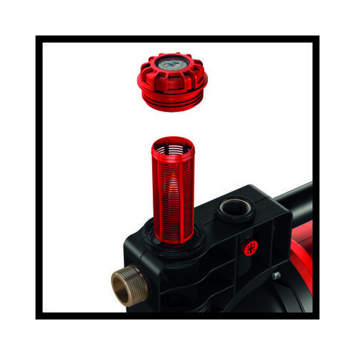 Pompe d’arrosage GE-GP 1145 ECO – 1100 W – Débit 4500 L/h – Pression max. 4,8 bar – Fonction ECO Power – Pré-filtre et clapet an - EINHELL 