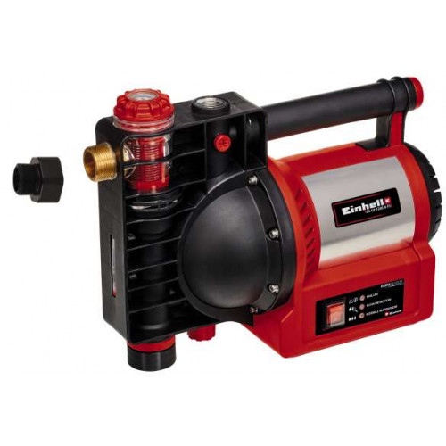 Pompe d’arrosage GE-GP 1246 N FS – 1200 W – Débit 4600 L/h – Pression max. 5 bar – Corps en acier inoxydable – Pré-filtre avec c - EINHELL 