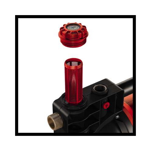 Pompe d’arrosage GE-GP 1246 N FS – 1200 W – Débit 4600 L/h – Pression max. 5 bar – Corps en acier inoxydable – Pré-filtre avec c - EINHELL 