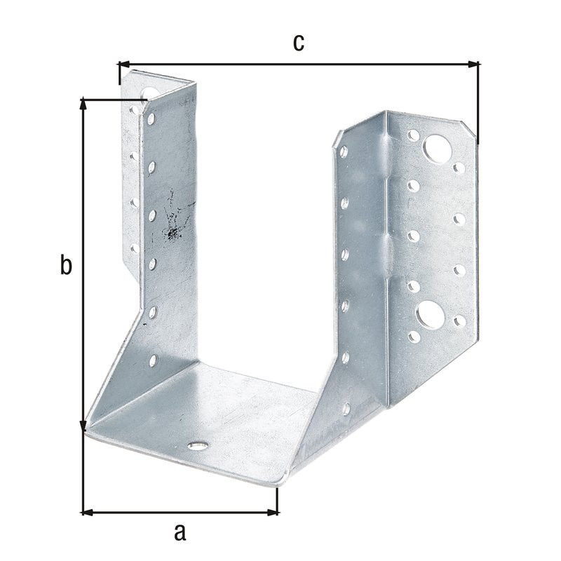 Support U ailes extérieur galva zinguée sendzimir 80x120