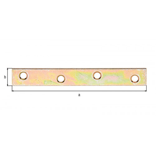 Platine d'assemblage bichro 120x16 - GAH ALBERTS