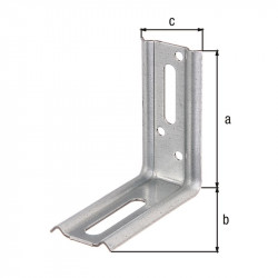 Équerre réglable 90° galva zinguée sendzimir 70x70x30 de marque GAH ALBERTS, référence: B5524500