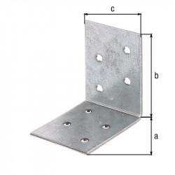 Équerre d'assemblage galva zinguée sendzimir 50x50x40 de marque GAH ALBERTS, référence: B5527300