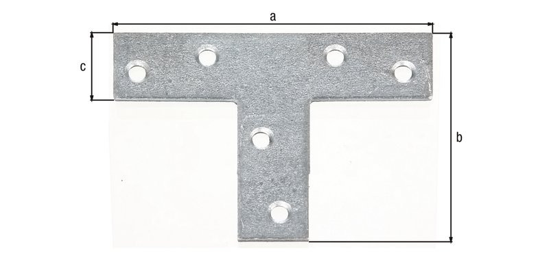 Platine d'assemblage galva zinguée sendzimir 70x50x16
